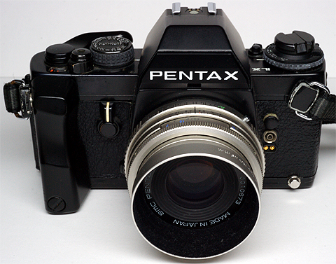 PENTAX LX 前期 グリップ、レンズ、ストラップ付き スクリーン交換済